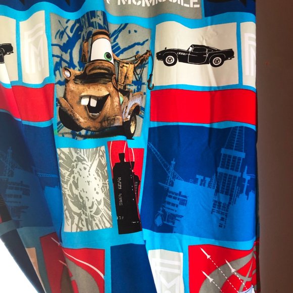 Cars 2 Disney Pixar Curtains, Comforter and Sheet set for Twin size bed. - Picture 3 of 16